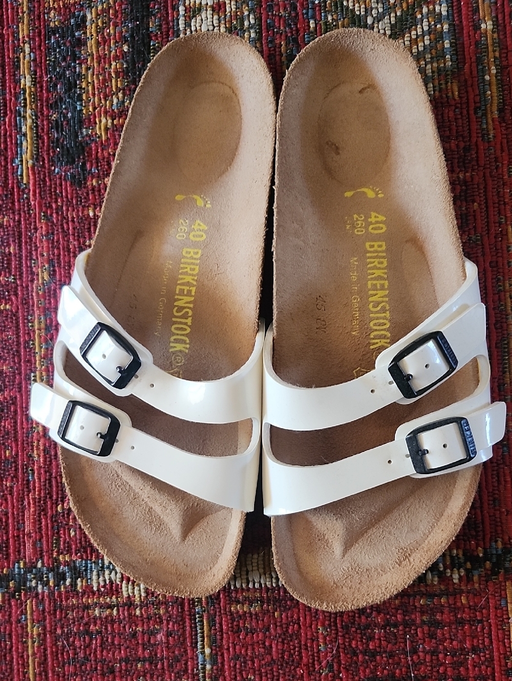 Birkenstock White Double Buckle Sandal